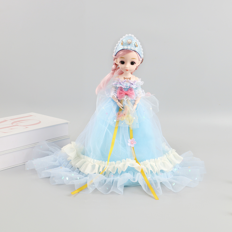 Sweet girl, princess, wedding dress, blinking doll, doll girl, birthday gift, children's toy, joint movable Specification image