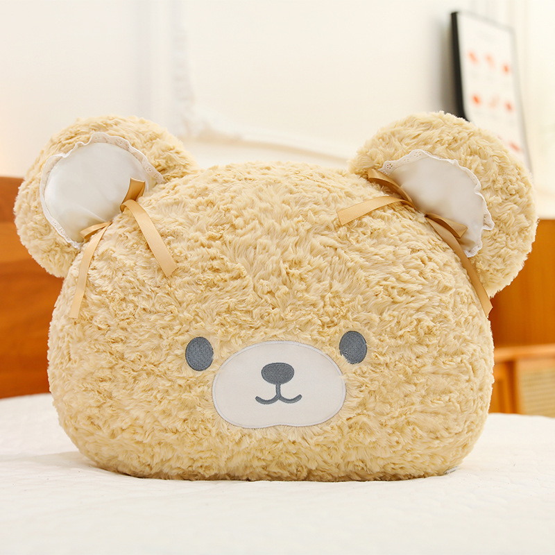 Wholesale of new cartoon plush and cute little bear Coco Bear throw pillows, gift items, bedside sofa cushions
