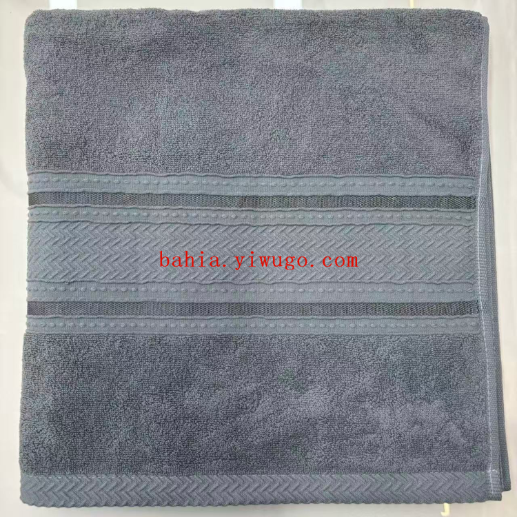 Bahia Bright silk pure cotton bath towel 70*140cm Absorbent thickened home wrap towel Hotel bath towel Bath towel Specification image