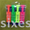 4 PVC bag highlighters, supermarket stationery set 5799