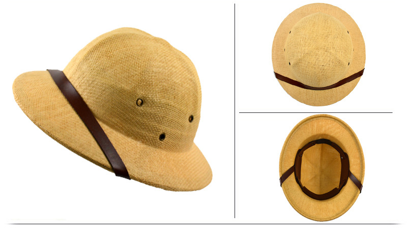 外贸英伦探险家帽子凉盔凉帽木髓帽头盔帽户外越南头盔帽批发定制