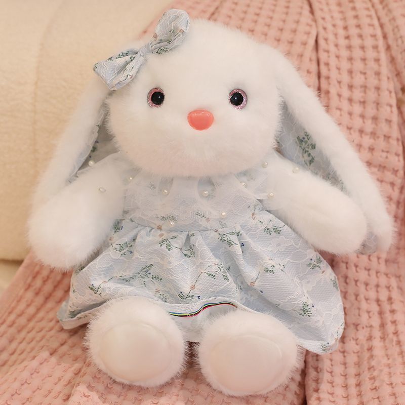 Rabbit dolls, plush toys, girls' dolls, little free dolls, sleeping and holding children, girls' big dolls, cute Item Picture
