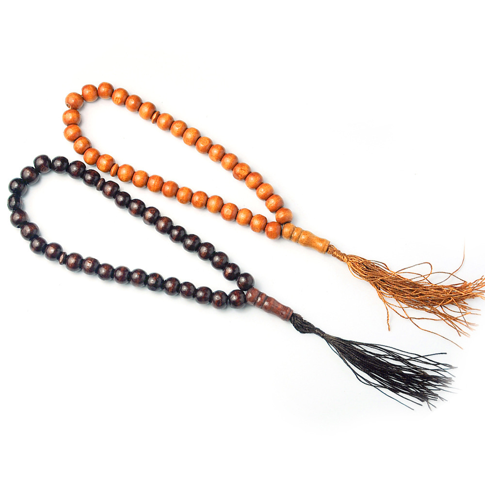 33 prayer beads, 99 prayer beads for Muslims, Middle Eastern jewelry, 10mm prayer beads held in hand