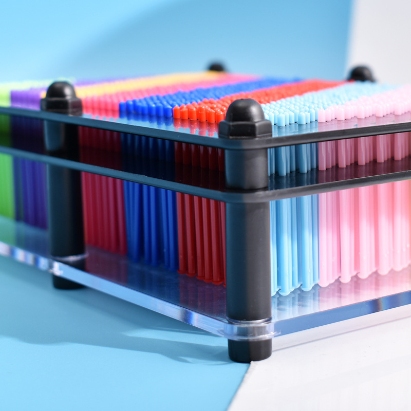 3D克隆手模百变针画立体针雕画方形塑料手印儿童节生日礼物玩具