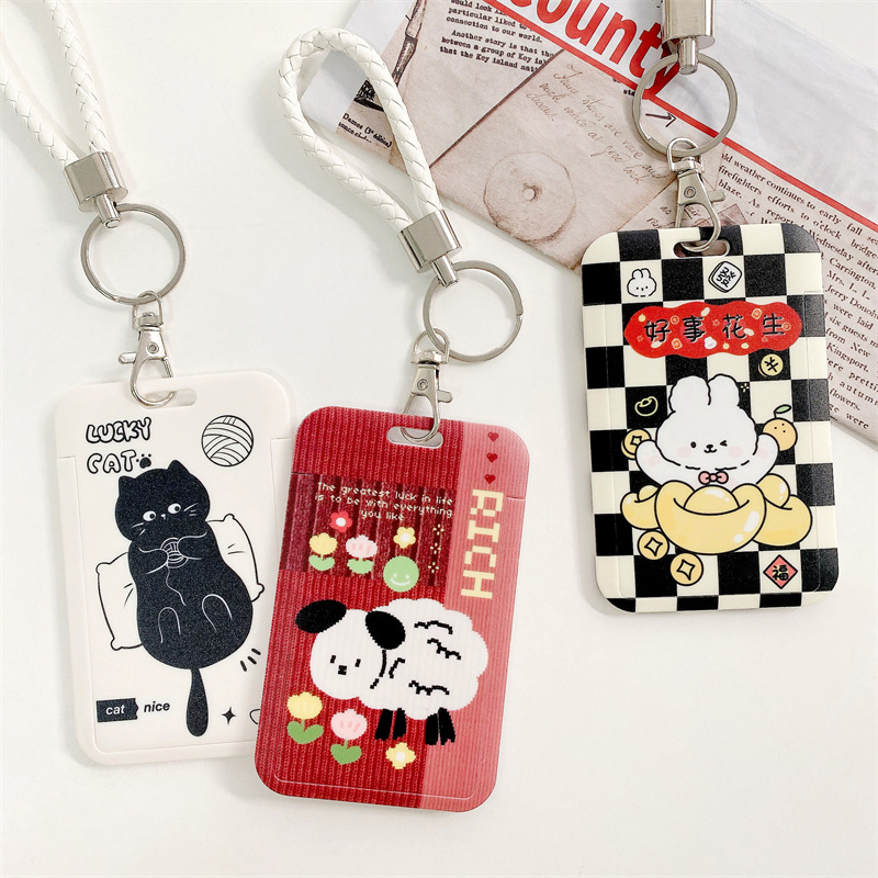 Simple enable card set llavero tarjeta de arroz integral campus control de acceso de autobús etiqueta de feria puerta de dibujos animados con funda protectora Specification image