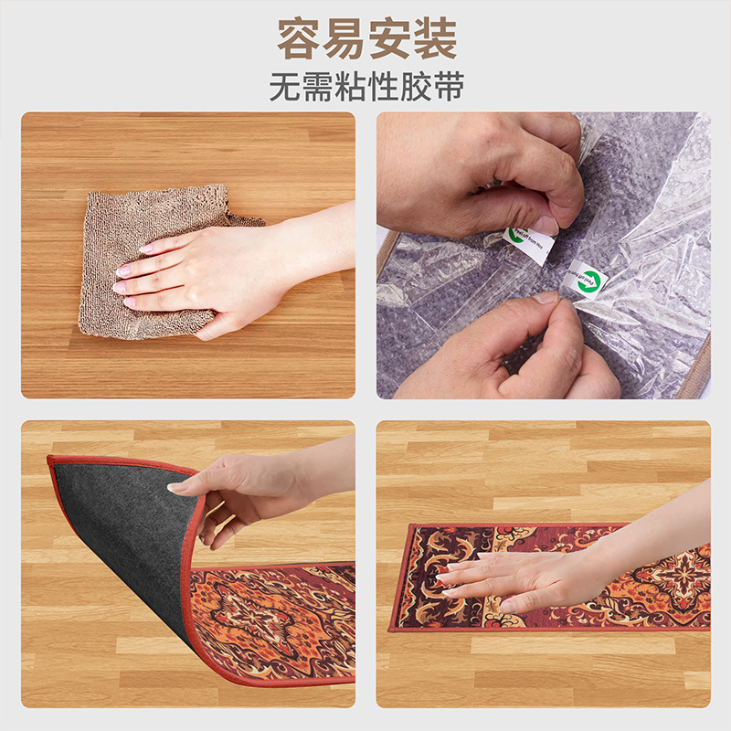 Cross-border Nordic Dornier European-style patterned stair pads, household stair treads, step resistant to dirt, silent and anti-slip Specification image