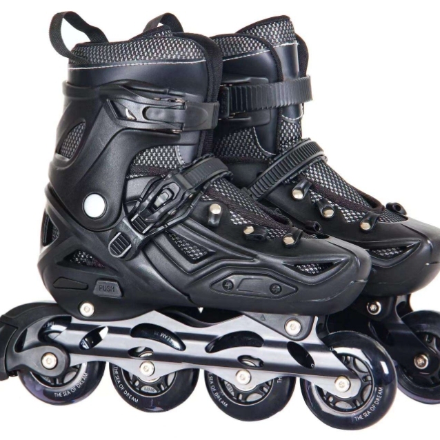Children's adjustable roller skates, beginner's single-row roller skates and roller skates details Picture