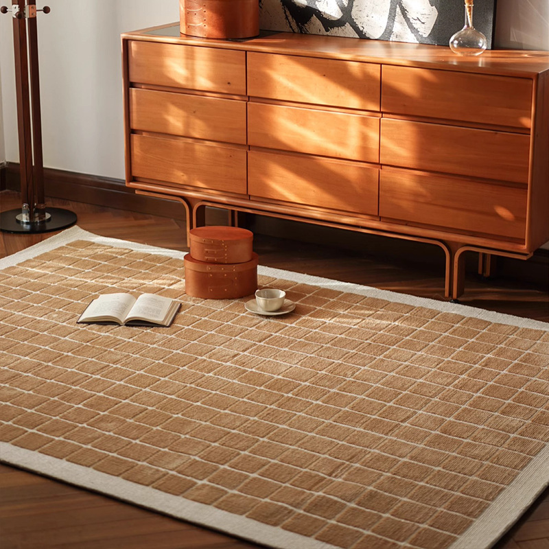 Medieval style ultra-soft polyester cat petting carpet sofa, simple, light luxury and high-end floor mat for living room, bedroom and wardrobe