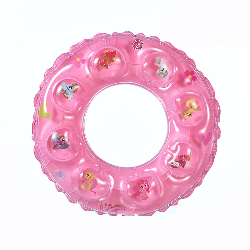Children's double-layer cartoon swimming rings, crystal rings, inflatable water toys, children's water play swimming rings, life buoys wholesale Application Scenario