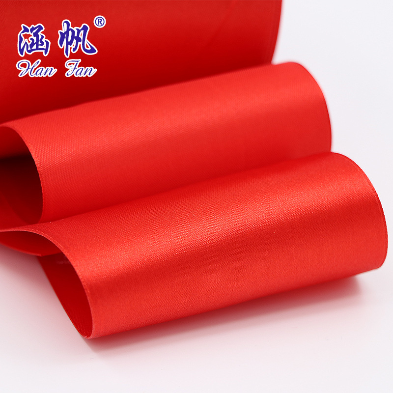 Wholesale of 8CM wide ribbons, ribbon ribbons, wedding supplies, chair backs, bows and webbing from Hanfan Factory