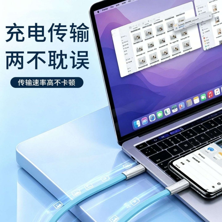 液态硅胶数据充电线240W快充线