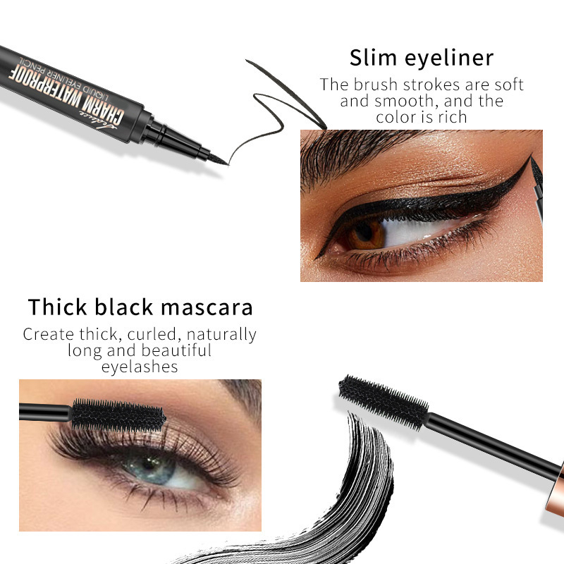Full eyelash and eyebrow gel Set - Waterproof long-lasting curling and lengthening eyebrow makeup set Specification image