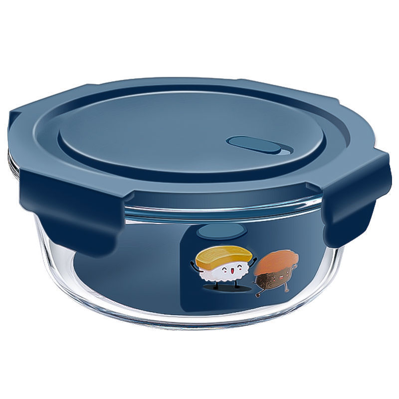 Portable refrigerator for office workers, heat-resistant glass bowl set, heating tape cover, lunch box, microwave-safe special tableware Item Picture