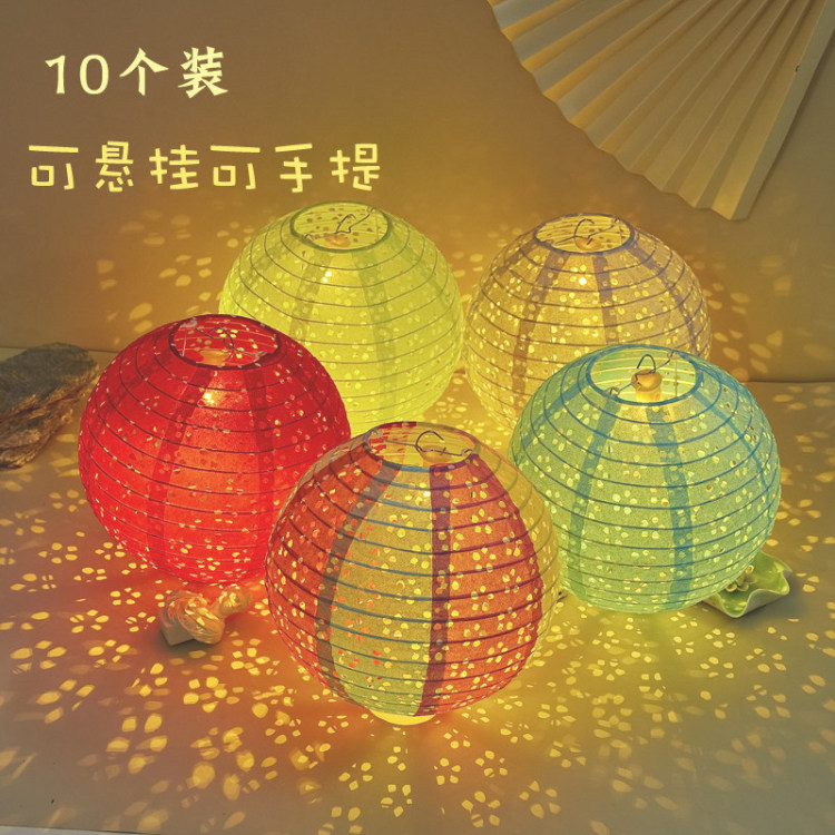 新年元宵节纸灯笼猜灯谜幼儿园diy景区商场公司谜语手工民族风