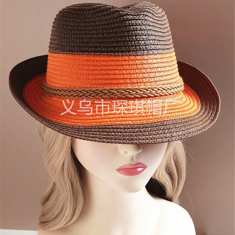 Summer bestsellers for women: Panama straw hats, sun protection hats, outdoor vacation and travel hats, top hats, suitable for both men and women, cross-border Specification drawing