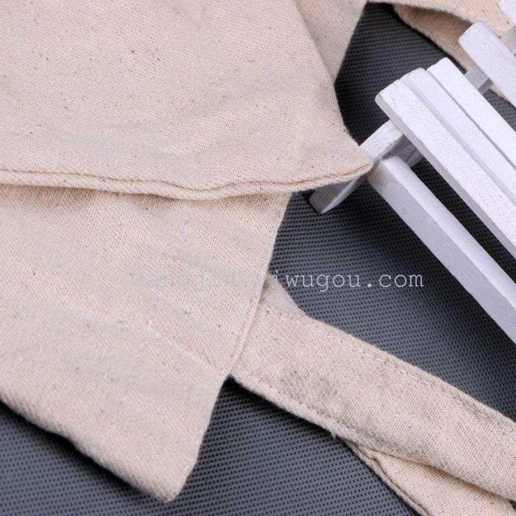 Eco-friendly cotton and linen handbag, solid-color single-shoulder bag, logo printable shopping bag details Picture