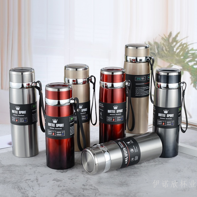 1L special offer stainless steel vacuum insulated cup for outdoor sports, large capacity portable car, cross-border foreign trade gift wholesale details Picture