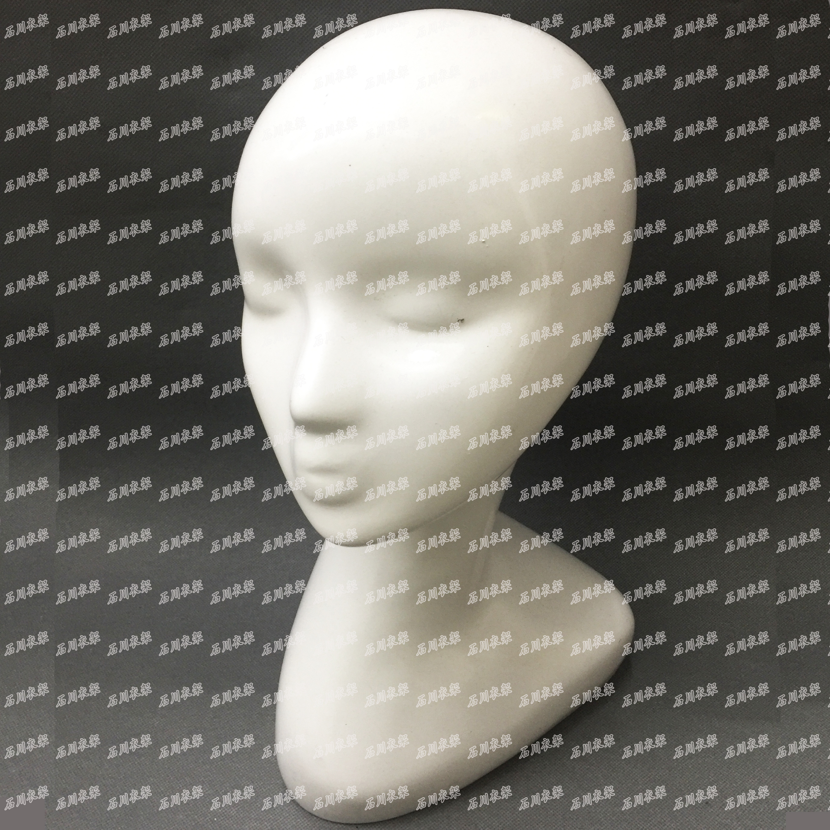 假发眼镜围巾帽子展示模特头抽象女头模白色模特道具头模