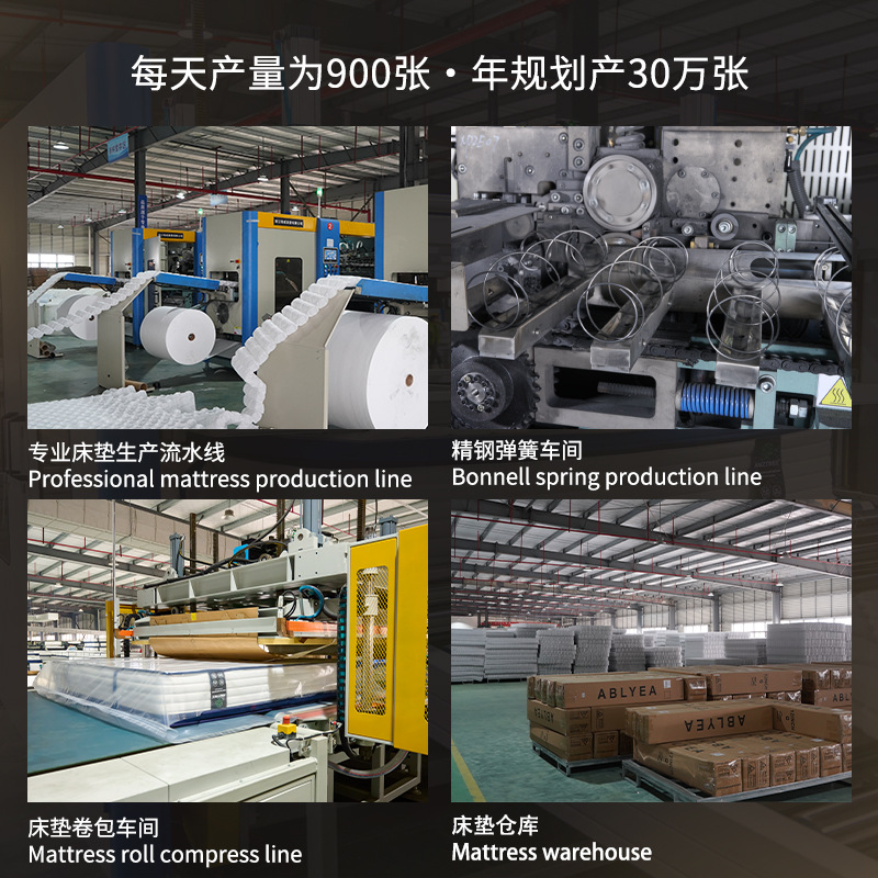 Hotel memory sponge pocket spring compressed mattress export Specification image