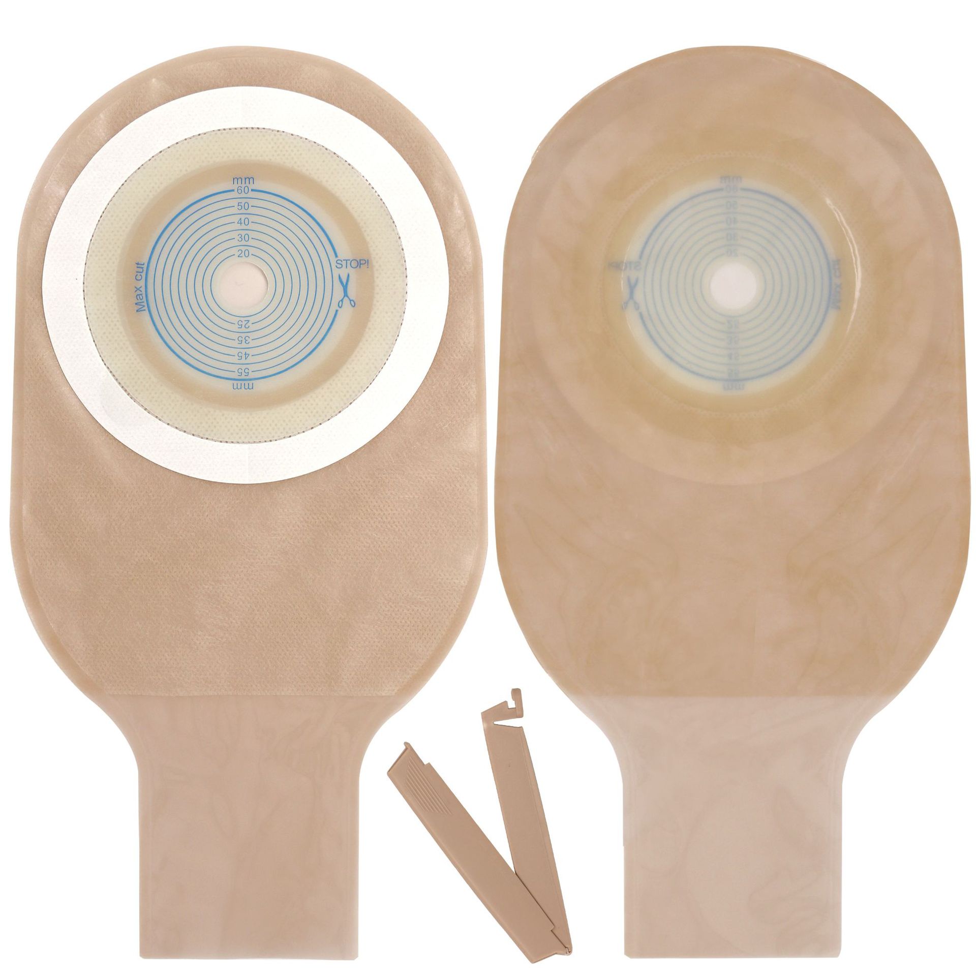 One piece of foreign trade colostomy bag clip type leak-proof colostomy bag disposable cover colostomy stool strap