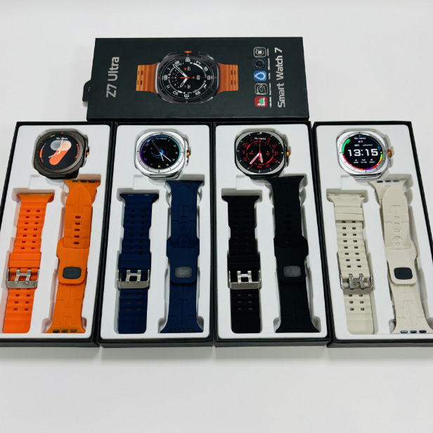 华强北Z7 Ultra智能手表语音助手天气音乐血压 W7运动智能手表产品图