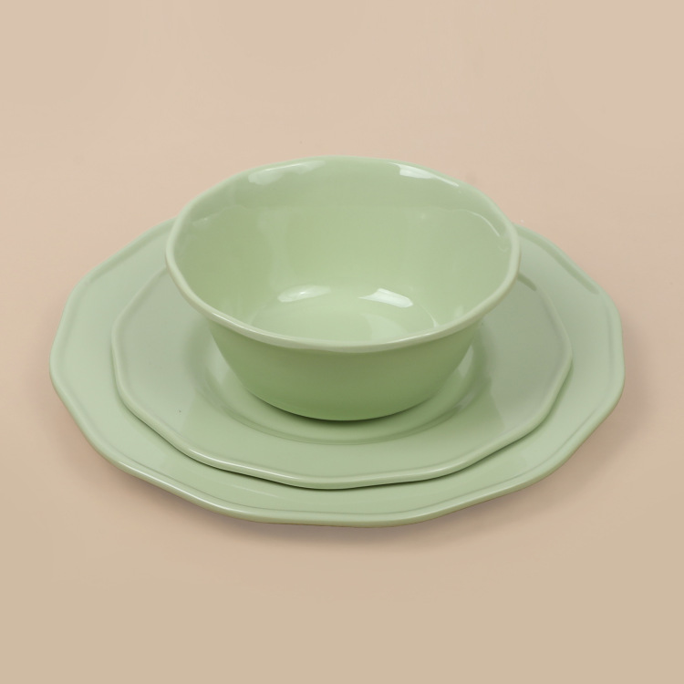 Durable melamine plates, commercial fast food restaurants, irregular-shaped side dish plates, fish plates, stir-fried rice noodle plates, barbecue snack plates wholesale Item Picture