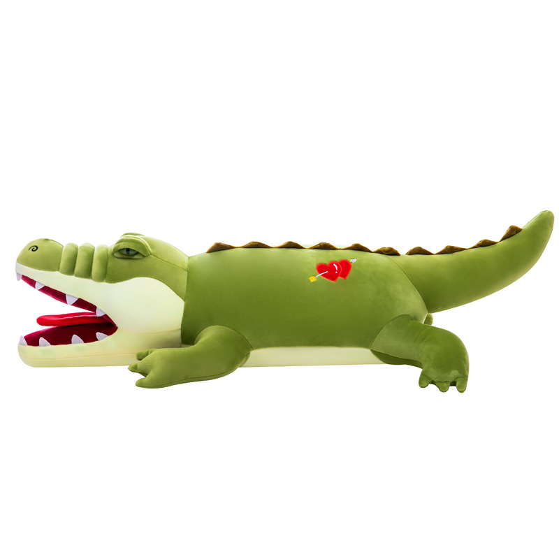 New large-sized open-mouth crocodile plush toy doll, cute doll doll, throw pillow, birthday gift Application Scenario