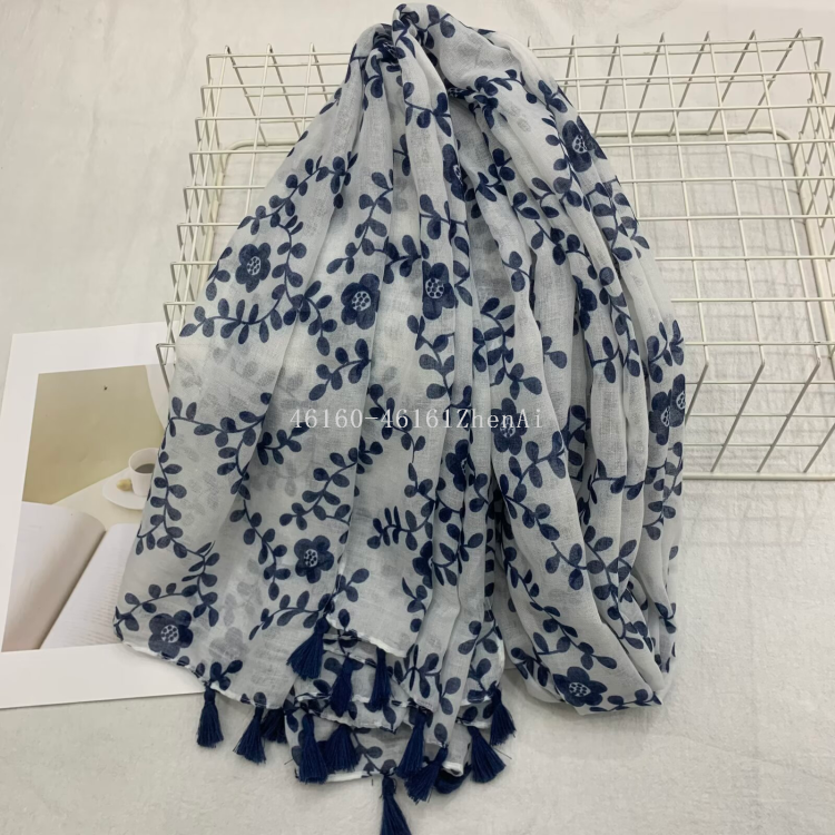 New cross-border export printed long scarf e-commerce live-streaming scarf wholesale supply chain supply Item Picture
