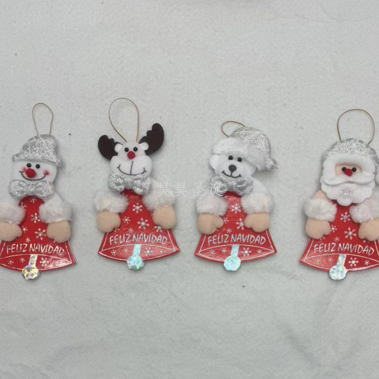 Christmas decorations, small pendants, Santa Claus pendants, snowman, reindeer, five-pointed star, heart-shaped small pendants Application Scenario