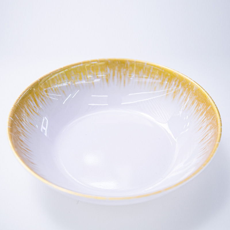 Cross-border melamine tableware, imitation porcelain bowls, fruit plates, plates, trays, covered bowls, melamine, stock available for customization Item Picture