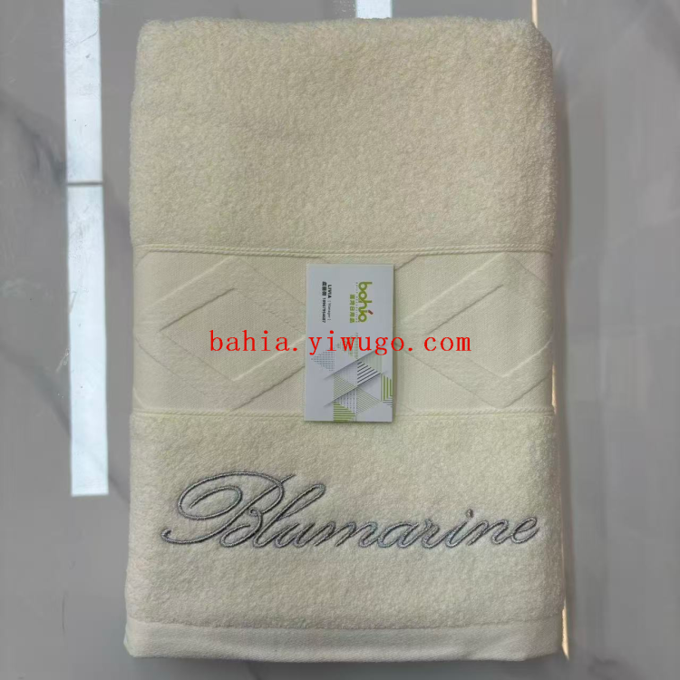 Toalla de baño blanca bahía toalla de baño de hotel para uso doméstico 70*140cm toalla de baño envolviendo el cuerpo Specification image