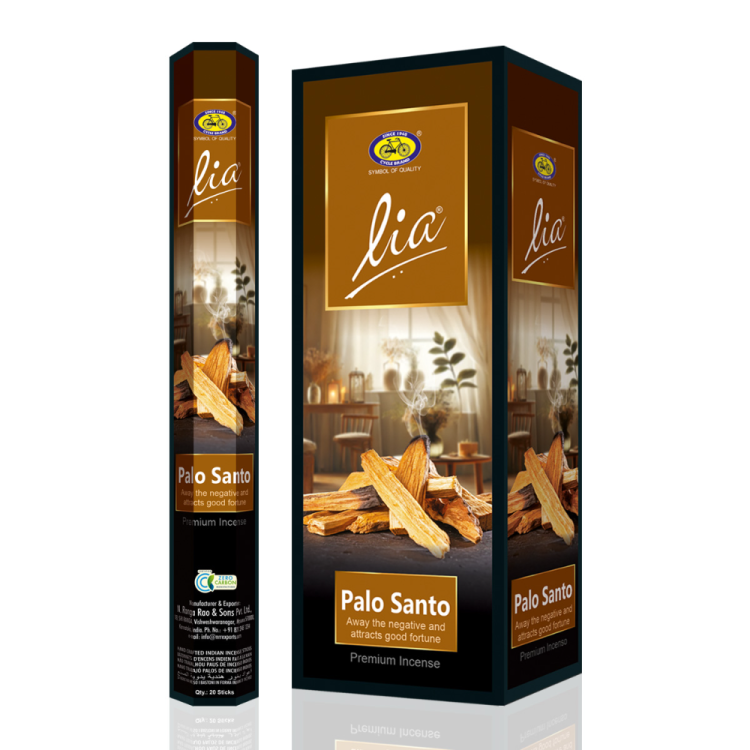 Importación de hierbas naturales de india shanta shanta yoga line Palo Santo Hexa.