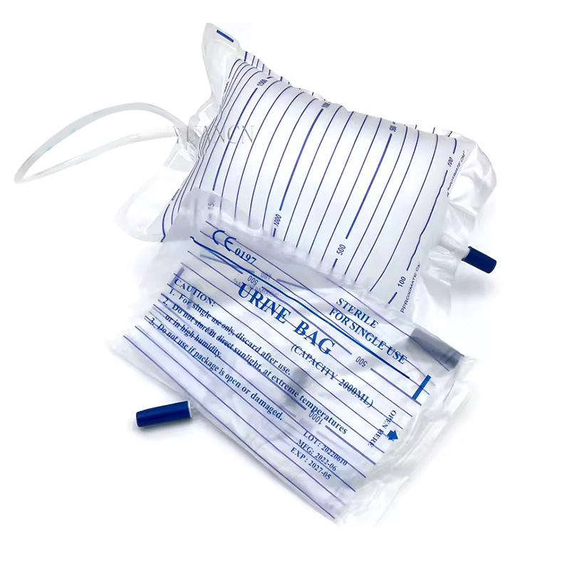 Disposable push-pull valve urine bags, anti-reflux urine bags, suitable for both men and women and the elderly, direct supply from the manufacturer Specification image