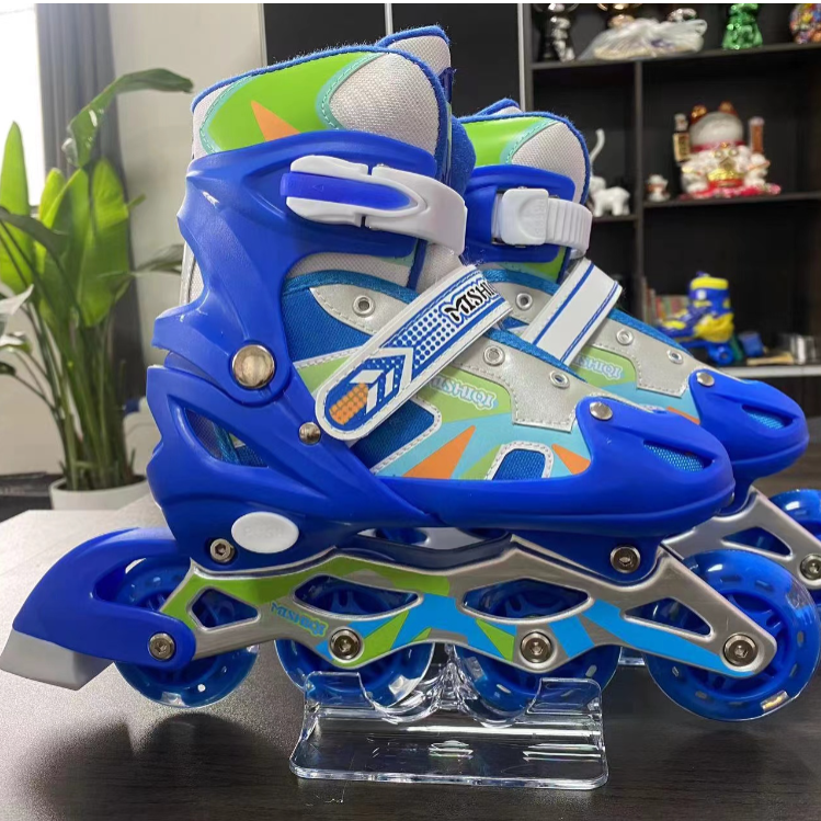Factory direct sales of single-flash adjustable roller skates for both boys and girls, complete sets of adult roller skates in stock Item Picture