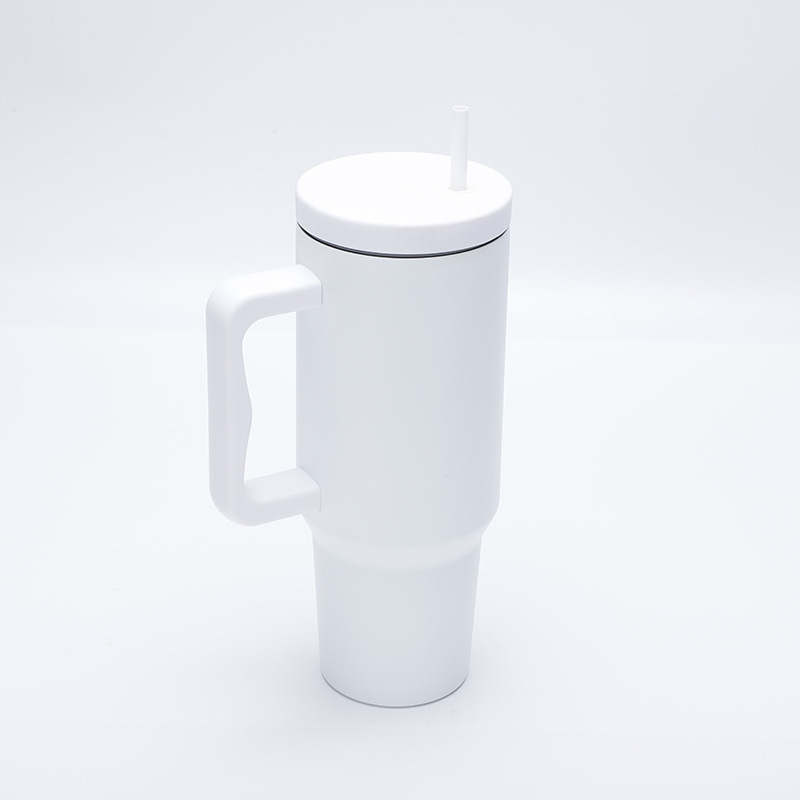 Cross-border 40oz large-capacity car cup, 304 stainless steel insulated cup, new car straw ice cup handle cup Item Picture
