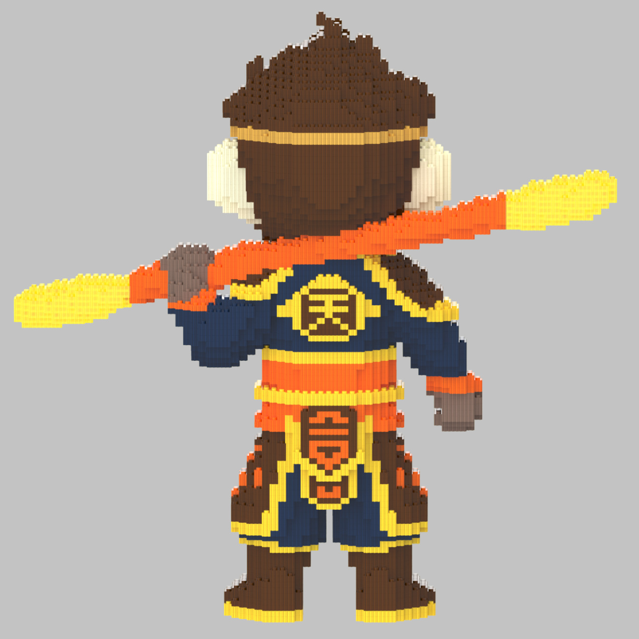 夜光版52cm积木夜光小颗粒立体拼搭摆件成人男女孩礼物