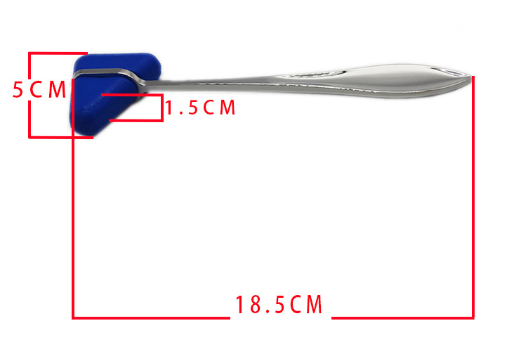 Triangular medical percussion hammer, multi-functional hammer, diagnostic hammer, buckle diagnostic hammer, Taylor hammer, supports laser engraving Specification drawing