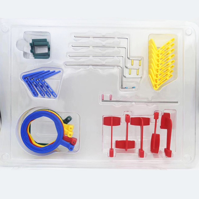 龙虾扣/和平塑料饰品配件/弹簧扣配件/带锆双吊配件/记忆钢圈细节图