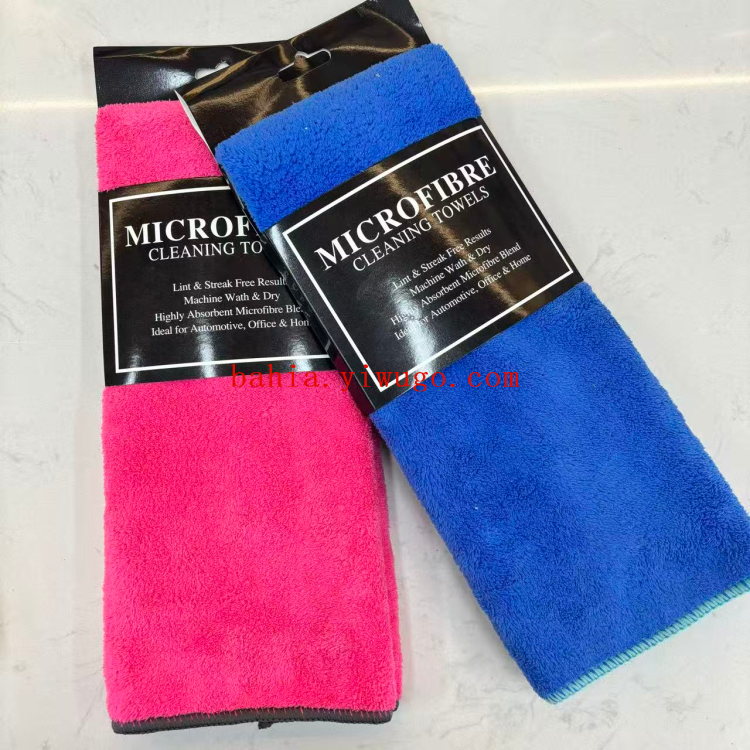 Bahia 30*65cm thickened absorbent cleaning cloth for scrubbing POTS and dishes, double-sided dual-effect household kitchen cloth Item Picture