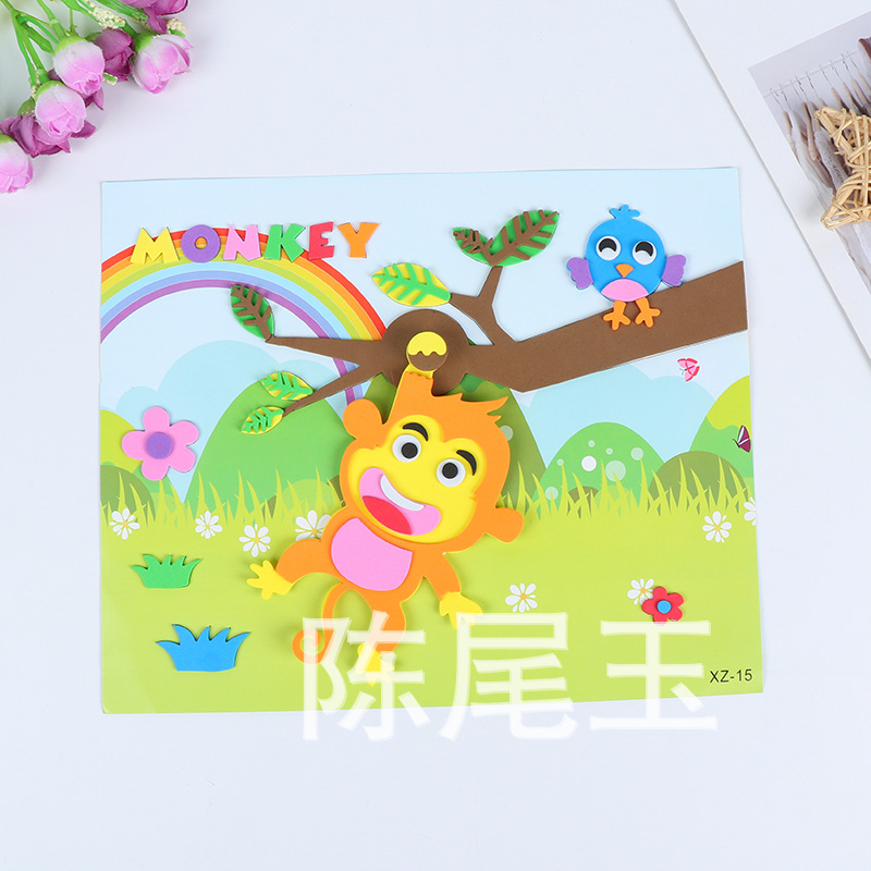 Wholesale 3D stickers, bubble stickers, children's EVA large handmade stickers, DIY educational toys, scissors, regular Zhang Xiaoquan tailor scissors, nail clippers full figure