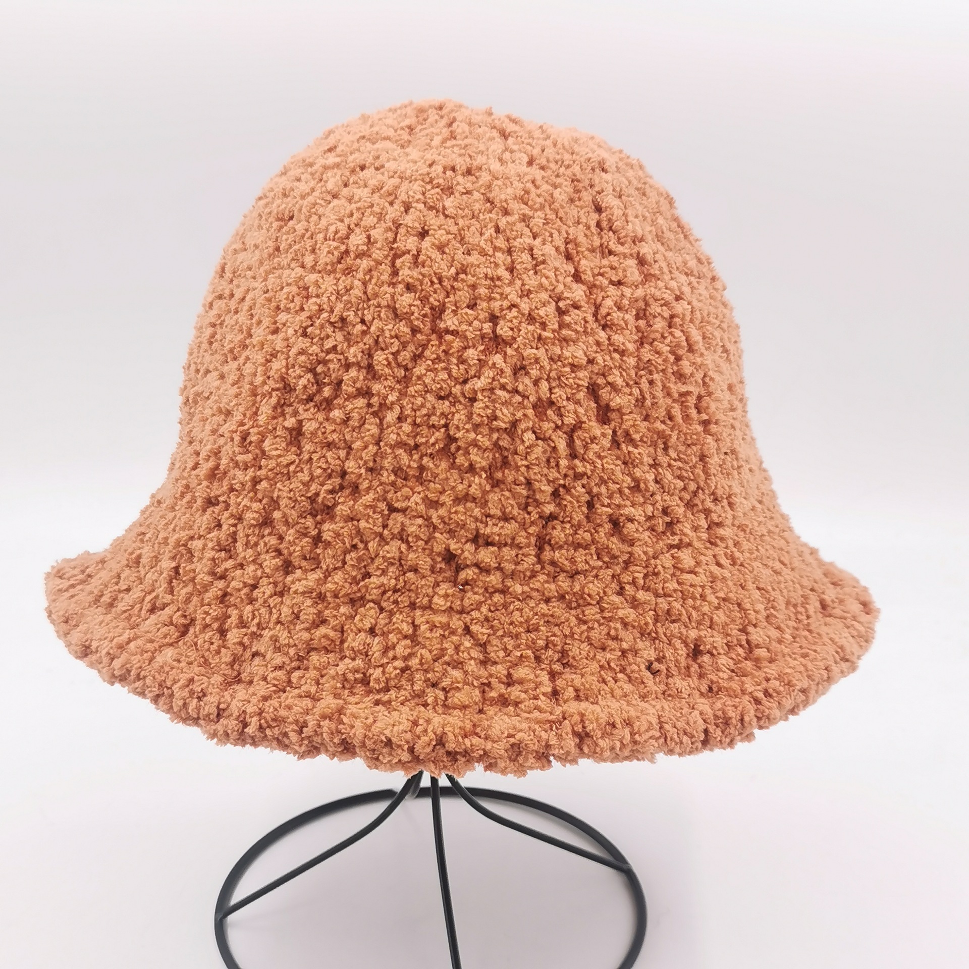 New Korean-style hats, simple lambskin, autumn and winter outdoor casual sunshade hats, warm basin hats and fisherman hats