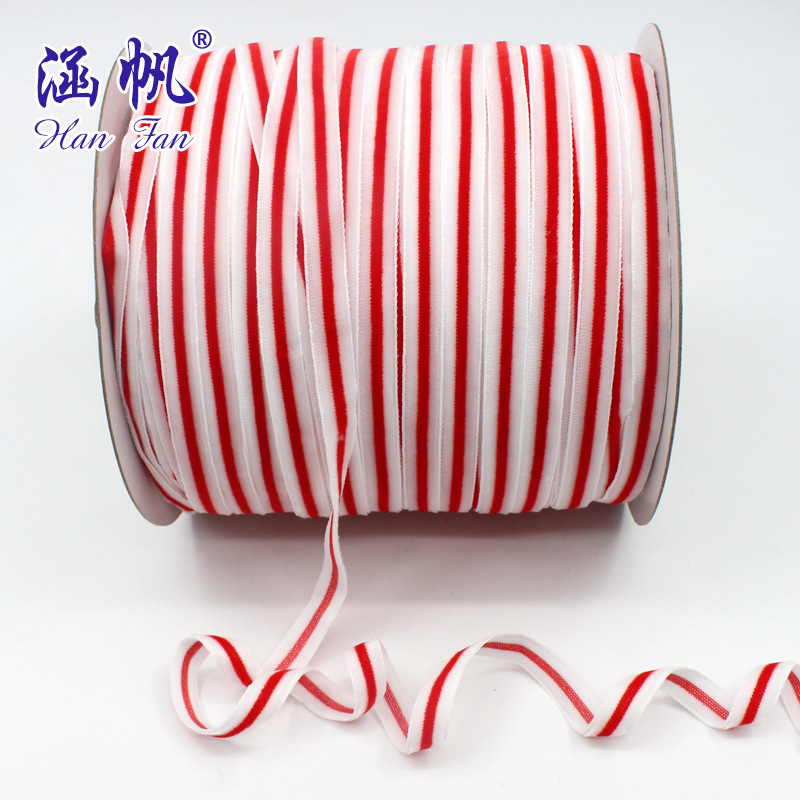 3in 1CM multicolor un lado flocado cinta de ropa caja de regalo boda decoración cinta de fábrica directa Specification image
