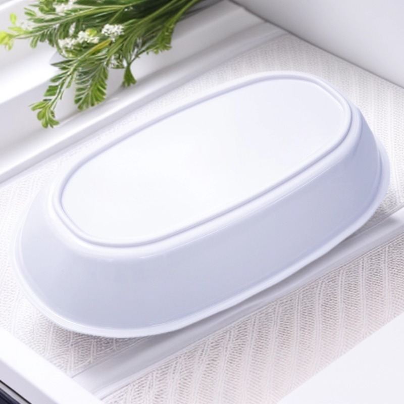 Melamine dinner plates, new plastic plates, imitation porcelain, hotel irregular-shaped plates, vegetable plates, fish plates, soup basins, custom-made merchant dining plates Specification drawing