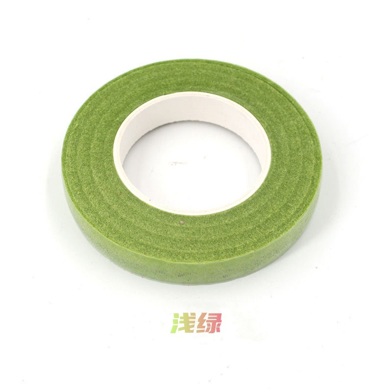 手工花艺胶diy绿色胶带花纸花仿真花胶布仿真植物缠绕花杆胶带纸