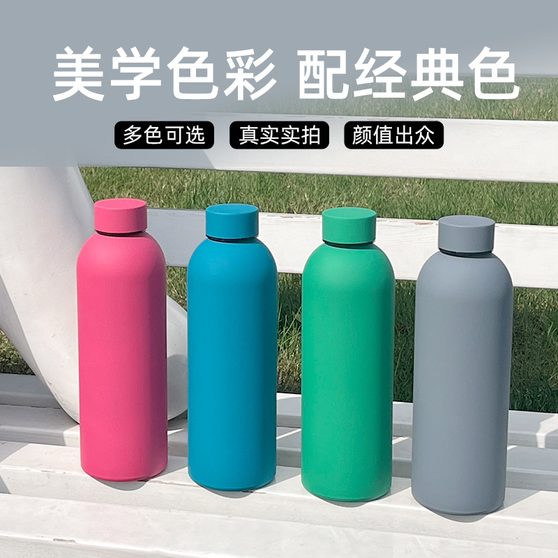 跨境304不锈钢保温杯美式小口户外运动水杯户外真空保冷水杯定制