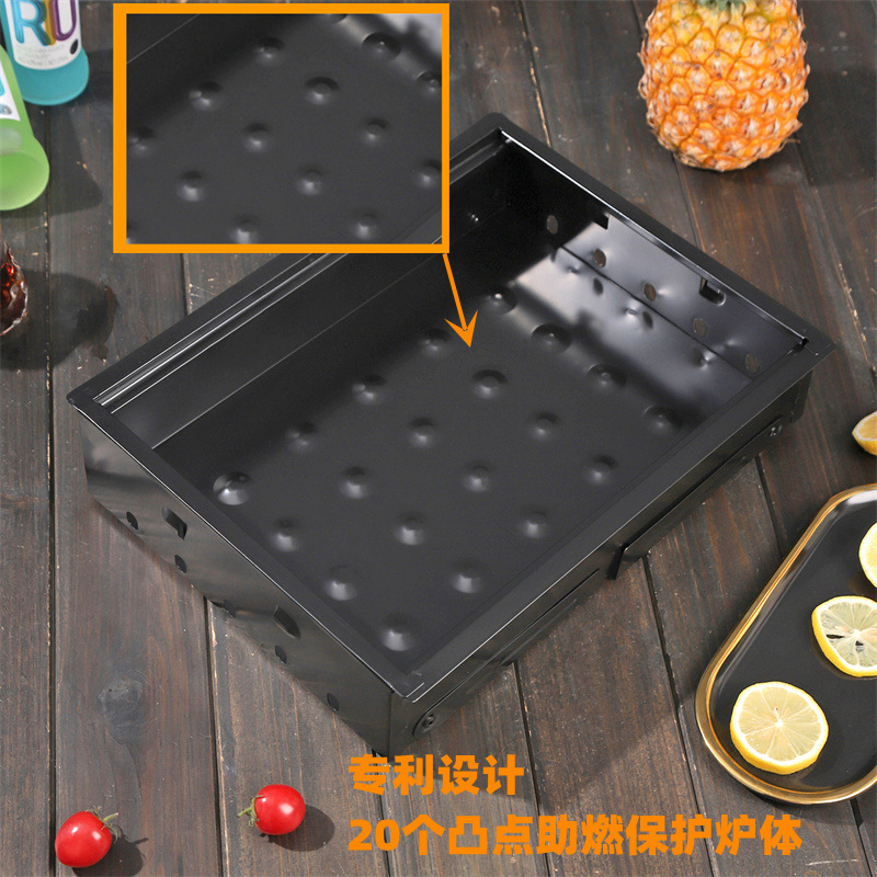 厂家定制烧烤炉 家用烧烤架炉子 木炭户外烤肉烤串网碳烤BBQ折叠