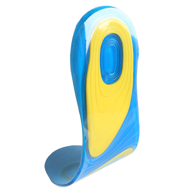 SEBS elastic thickened sports insoles, silicone GEL breathable shock-absorbing air cushion, soft shock-absorbing blister box for men and women full figure