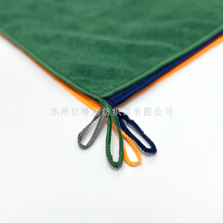 工厂批发纤维40*40cm挂钩小方巾家政保洁专用擦桌子家务清洁抹布库存现货产品图