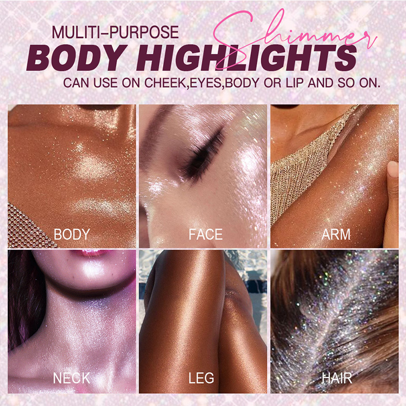Ingredientes minerales y herbales bright white flash powder highlight powder Application Scenario