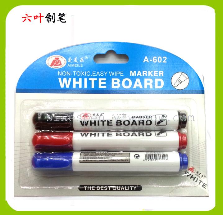 Factory direct sale: 3 sets of 602 card-absorbing whiteboard pens, durable and erasable